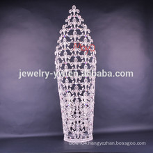 wholesale new fashion design large tall pageant crown tiaras for sale